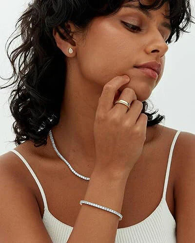 Bracciali da tennis in moissanite